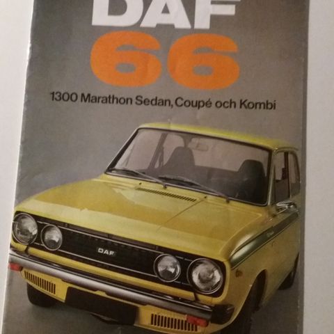 DAF 66 -brosjyre.