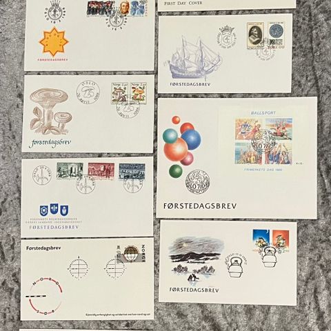 FDC Norge komplett 1988.