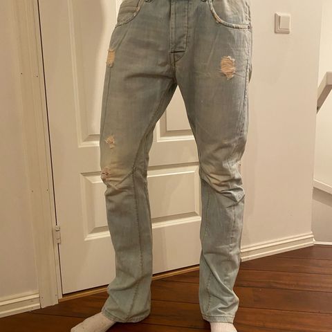 Råtass jeans fra Smog! Str 33/34😎🤙🏽