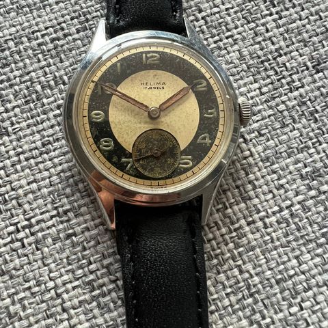 Flott vintage armbåndsur fra 50-tallet med solid opptrekksverk