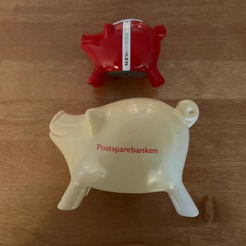 2 sparegriser / sparebøsser  fra Postsparebanken