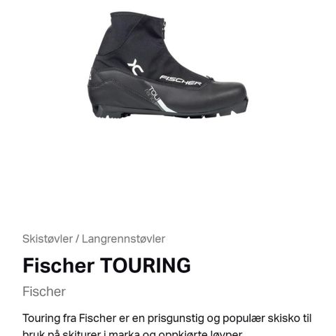 Fischer Touring Langrennstøvler