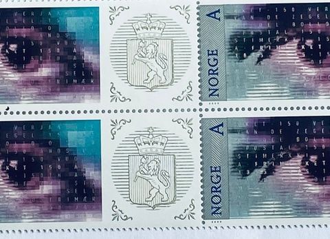 Norge 2005 Norske frimerker 150 år  NK 1590 A Innland  4-blokk  Postfrisk