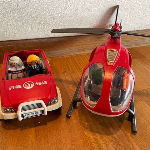 PLAYMO Helikopter og brannbil
