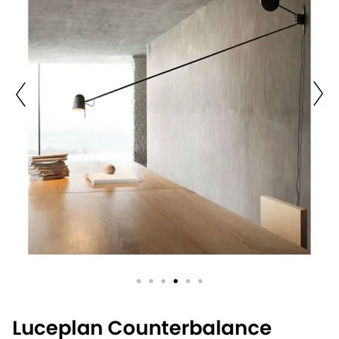Counterbalance luceplan  Rybakken lampe