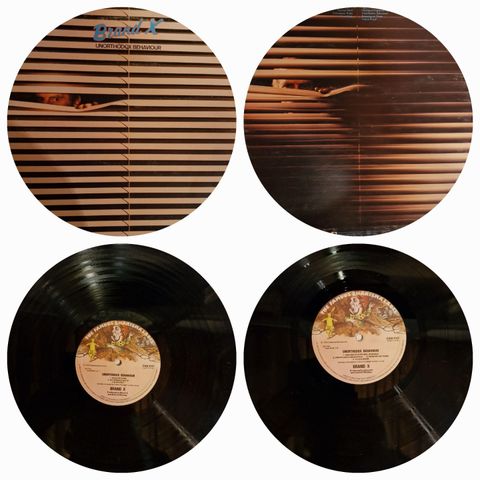 BRAND X/UNORTHODOX BEHAVIOUR 1976 - VINTAGE/RETRO LP-VINYL (ALBUM)