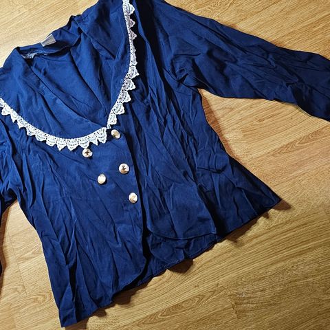 Pen vintage bluse i str. 44