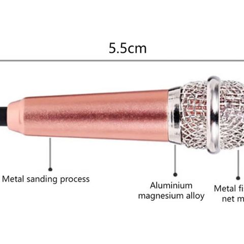 Ny mini mikrofon til tlf etc