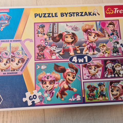 Paw Patrol puzzle / puslespill med gratis Cars puzzle