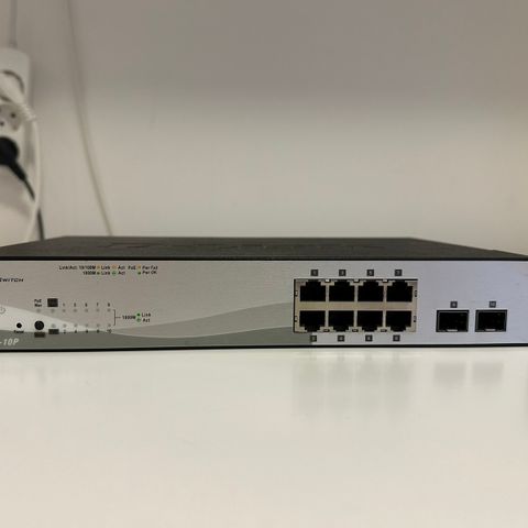 D-Link DGS-1210-10P 10-Port Gigabit Smart Managed PoE Switch