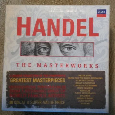 Handel: The Masterworks (30CD) Decca-boks