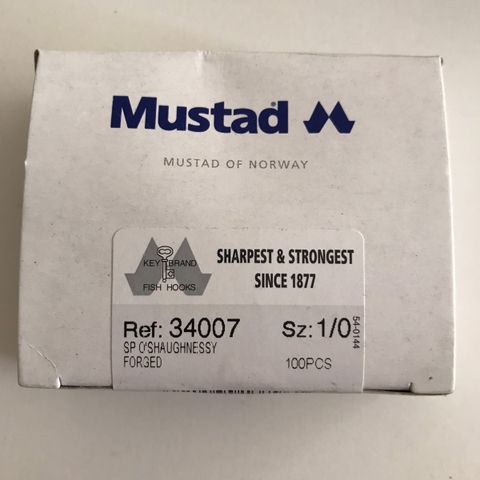 Mustad 34007 rustfri krok