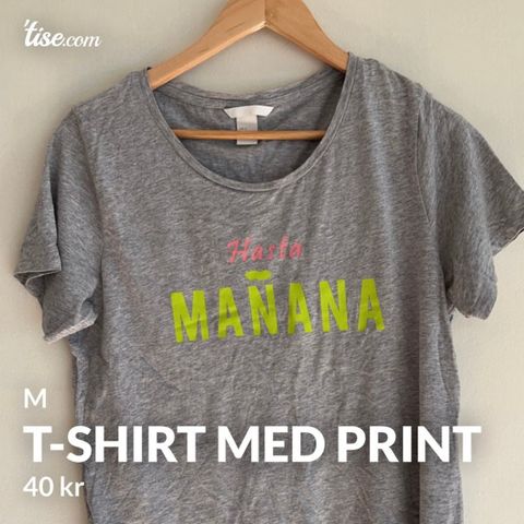 T-Shirt med print