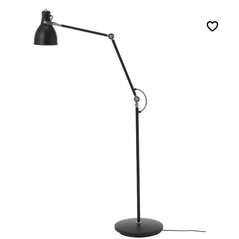 IKEA stålampe/ leselampe GRÅ