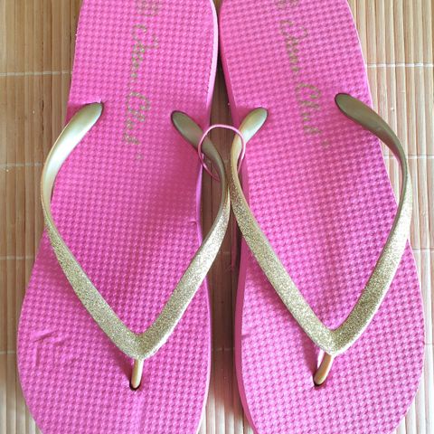 Flipflopper med bling str 36/37 fra London