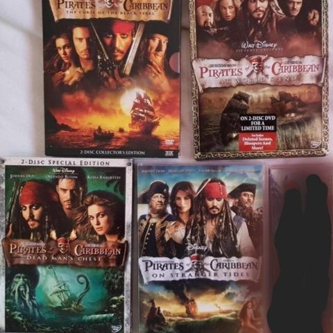 Pirates of the Caribbean,  4 filmer.