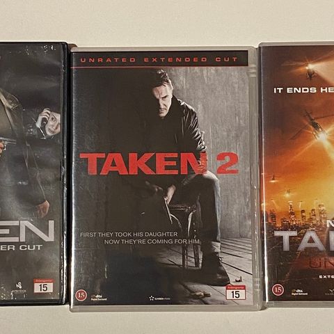 Taken 1, 2 og 3 (DVD)