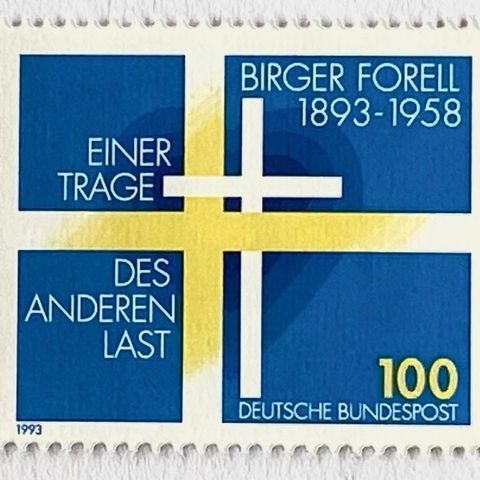 Tyskland 1993  Den svenske teologen Birger Forell     AFA 2632  Postfrisk