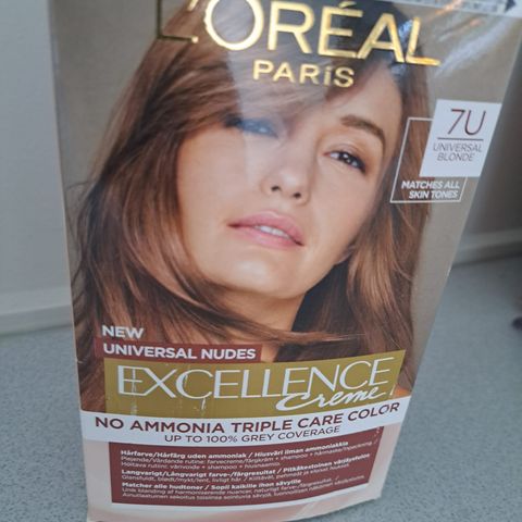 Uåpnet hårfargemiddel L’Oréal Excellence 7U