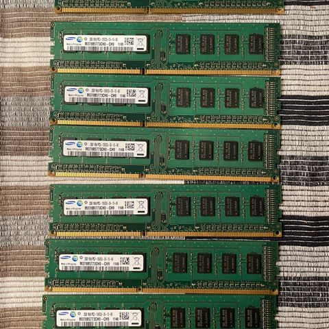 Samsung 2 gb DDR3 Memory 7stk