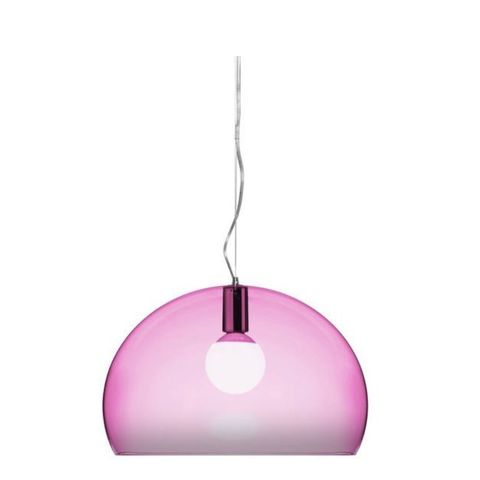 Kartell FL/Y – LED-pendellampe, transparent pink