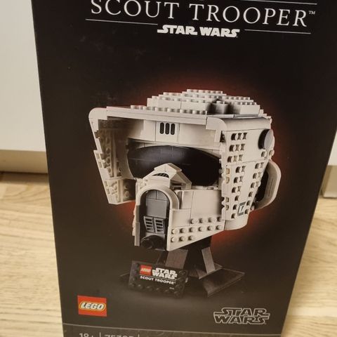NY og forseglet Lego Star Wars 75305 Scout Trooper Helmet