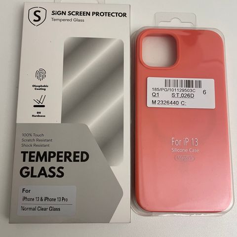 Iphone 13 cover and glass protection new