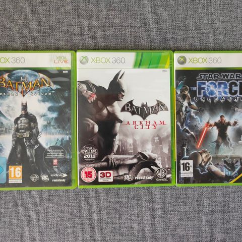 Batman og Star Wars spill til Xbox 360