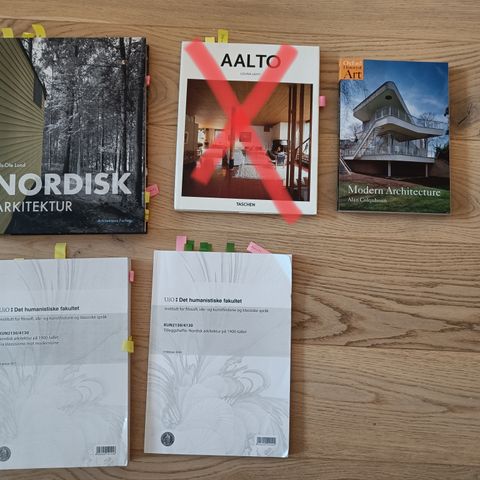 Faglitteratur/bøker arkitektur/kunsthistorie