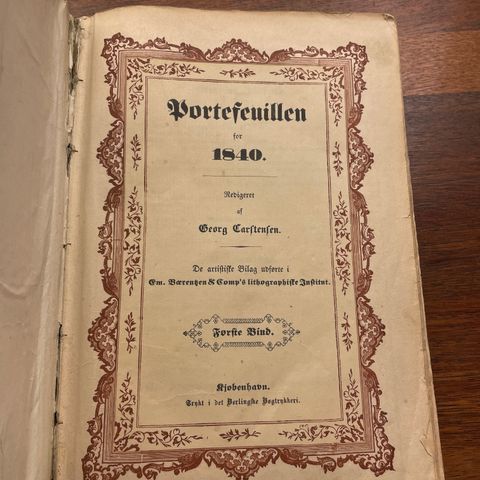 Portefeuillen for 1840 Kjöbenhavn