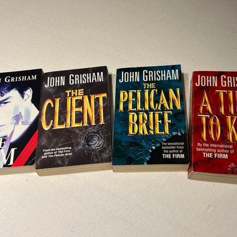 John Grisham 4 første bøker på engelsk