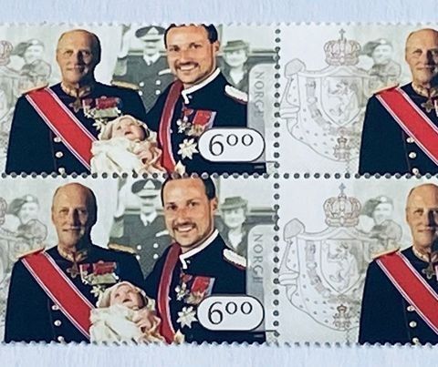 Norge 2005   Det norske kongehus   NK 1592 4-blokk  Postfrisk