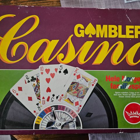 Gambler casino - fra 1990- Damm brettspill