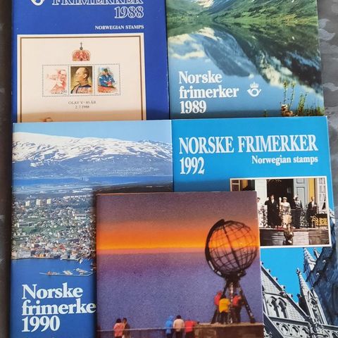 Postens årssett 1986-92.