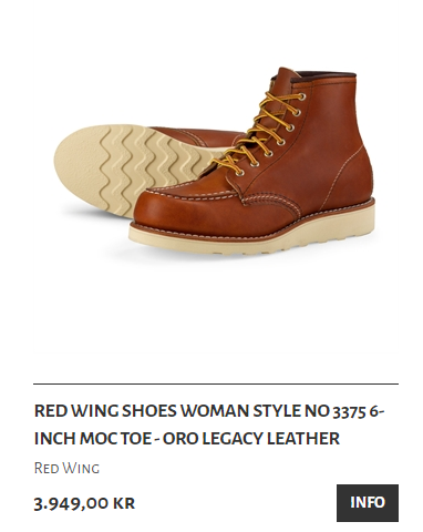 Red Wing moc toe 38