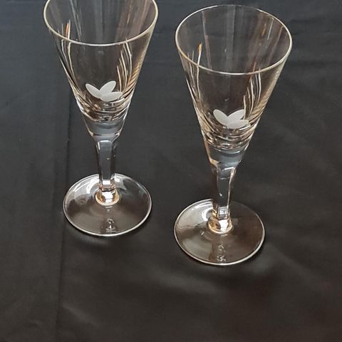 Retro cocktailglass i ekte krystall