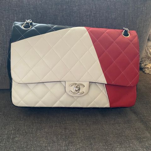 Chanel jumbo Classic flap tricolour 2013