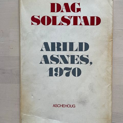 Dag Solstad «Arild Asnes, 1970»