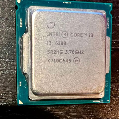 Intel i3-6100 processor, socket 1151