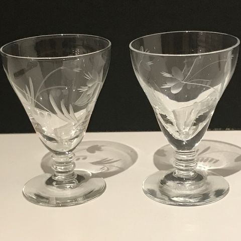 2 drammeglass - Brit - Hadeland