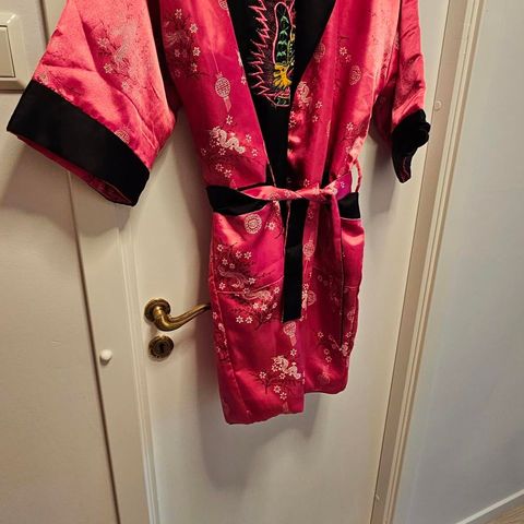 Klassisk vendbar Kimono morgenkåpe onesize