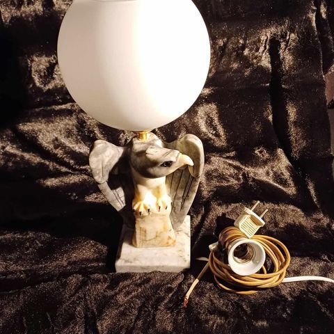 📢📢👍Art Deco - Alabaster lampe 👍📢📢
