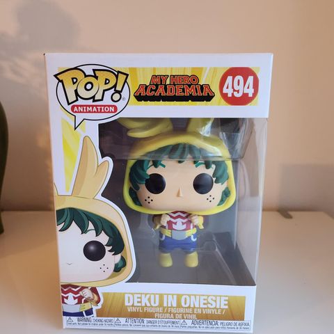 Deku in onesie my hero academia funko pop