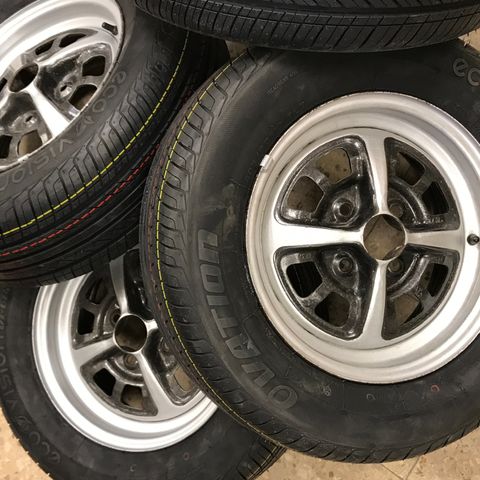 OPEL  «SR»-FELGER 5,5x13 m/ nye 205/60-13 dekk