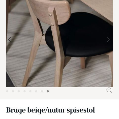 Brage-spisestuestoler 6 stk.