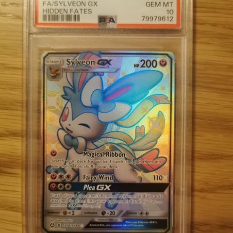 Pokémon Sylveon GX sv76 Hidden Fates PSA 10