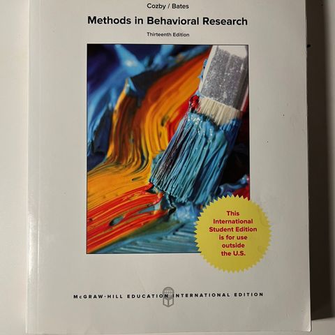 Methods in behavioral research