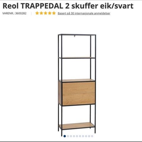 Trappedal reol