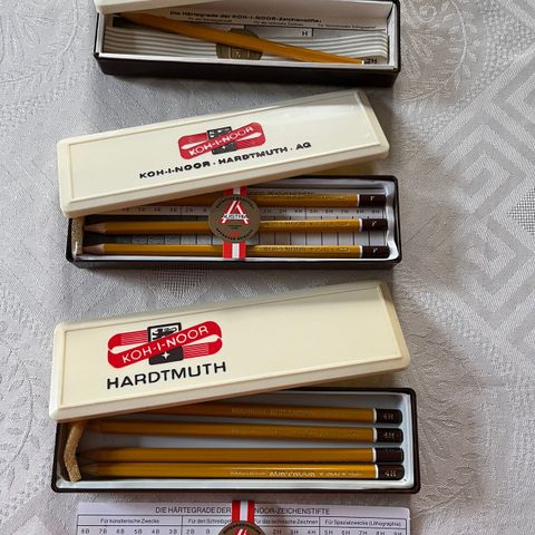 Tegneblyanter KOH -I-NOOR og Stabilo. Antikke blyanter