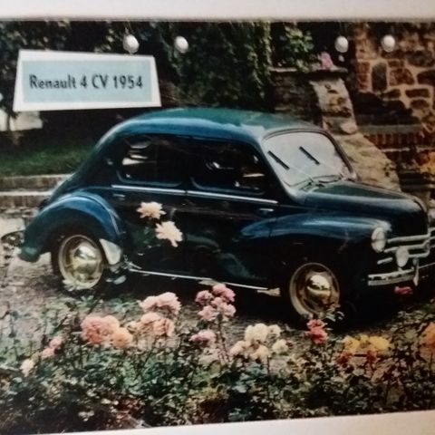 1954 RENAULT 4 CV -brosjyre.